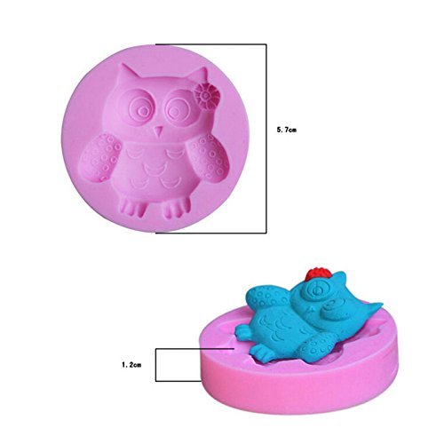 Zjskin Owl Cake Decorating Fondant Silicone Sugar Craft Mold N2