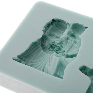 Tint DIY Baking 3D 2 Bear Couples Shaped Silicone Cake Soap Mold N2
