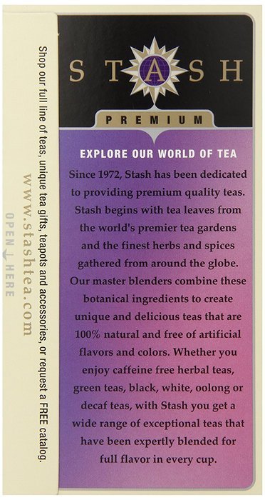 Stash Tea Decaf English Breakfast Tea, 18 Count Tea Bags in Foil (Pack of 6) N7