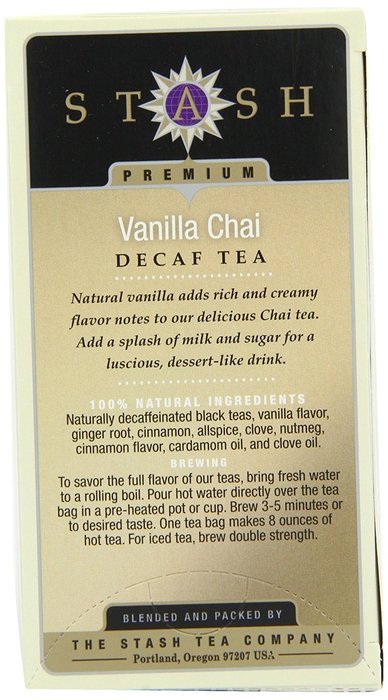 Stash Tea Decaf English Breakfast Tea, 18 Count Tea Bags in Foil (Pack of 6) N9