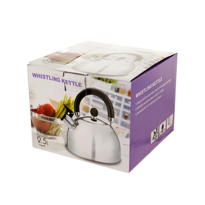 Kole OD870 Whistling Stainless Steel Tea Kettle, Regular