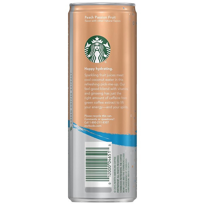 Starbucks Refreshers, 4 Flavor Variety Pack, 12 Ounce Slim Cans, 12 Pack N9
