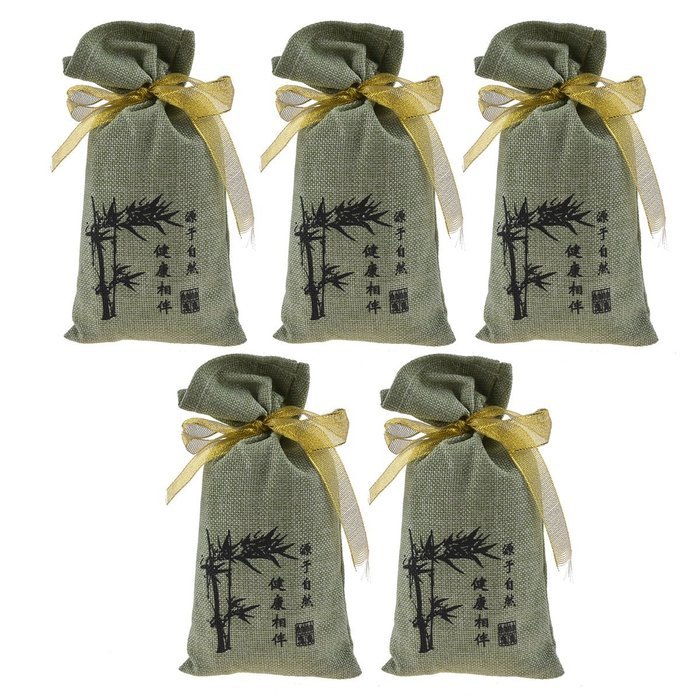 All Natural Bamboo Charcoal Deodorizer Bag Air Purifiers For Home Allergies Smokers Portable Odor Eliminator Car... N6