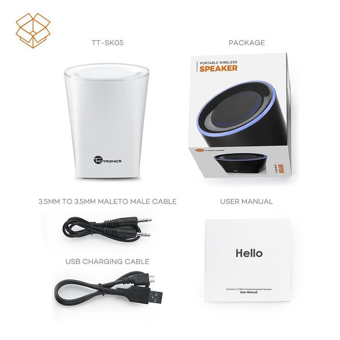 TaoTronics Wireless Speaker Bluetooth Speaker Portable Speaker -Upgraded version (Bluetooth 4.0, High Fidelity... N8