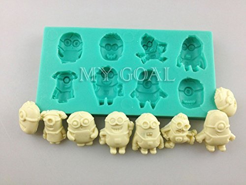 3D Minions Silicone Fondant Mold Cake Decorating Chocolate Baking Tool DIY Mould N2