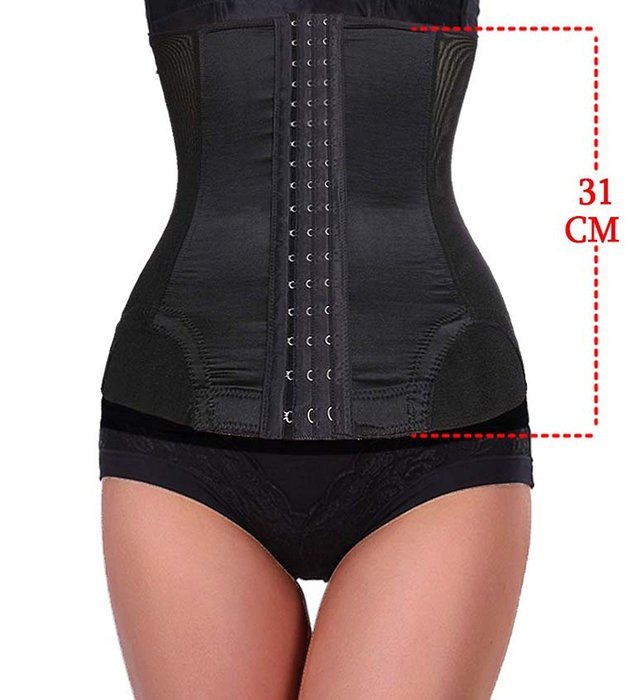 Ursexyly Slimming Shaper, Waist Trainer for Weight Loss Party Star 7 Steel Bones N12
