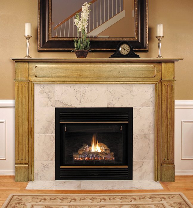 Pearl Mantels 110-50 Williamsburg Unfinished Fireplace Mantel, Interior Opening 50-Inch Wide by 42-Inch High N7