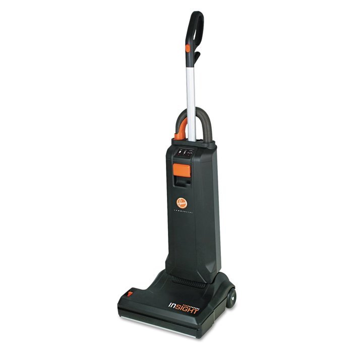 Hoover CH50102 Insight-Quiet Industrial Upright, 10 Amp, 20 lb., 15" Path, Black