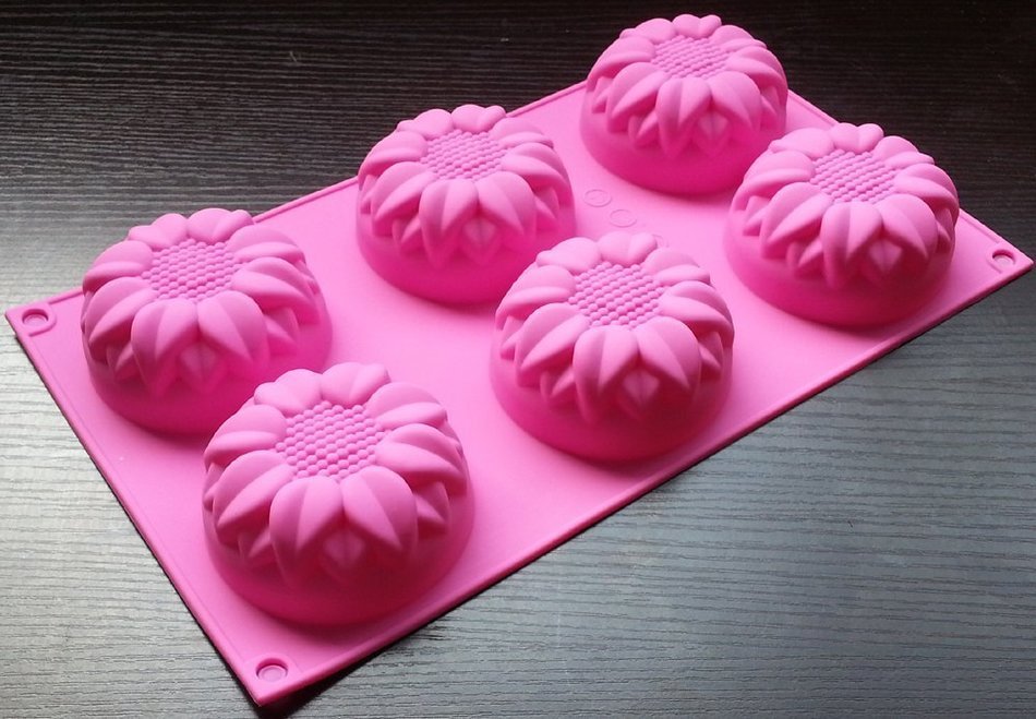 Sun Flowers Silicone Non Stick Cake Ice Cube Mold Chocolate Jelly Candy Biscuit Moul N2
