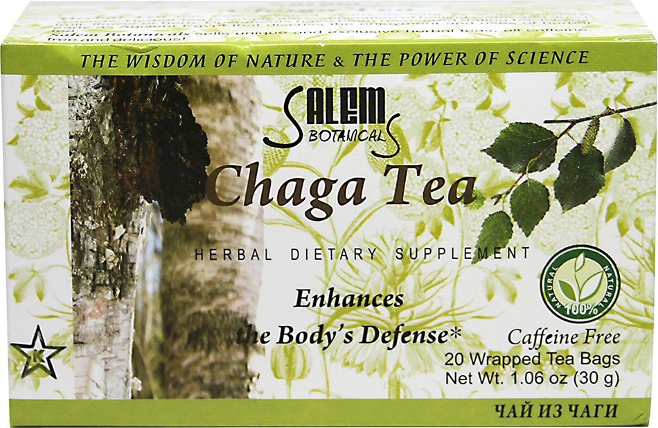 Salem Botanicals Chaga Herbal Tea-20 Tea Bags