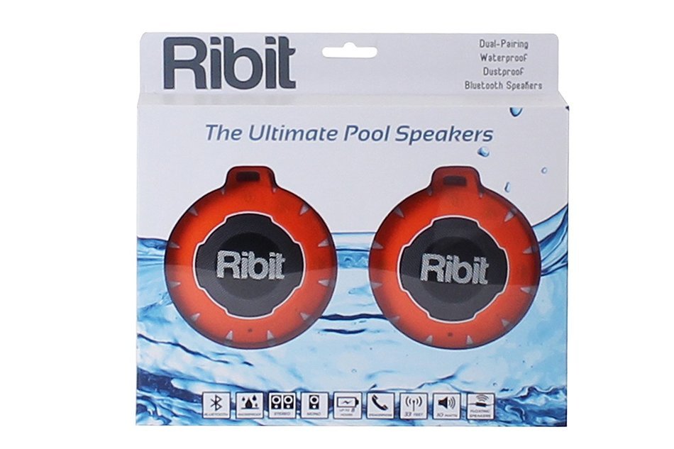 Ribit&trade; Red Waterproof Bluetooth Speakers - IPX7 Outdoor Wireless Speakers - Best Bluetooth Speakers for Pool and... N5
