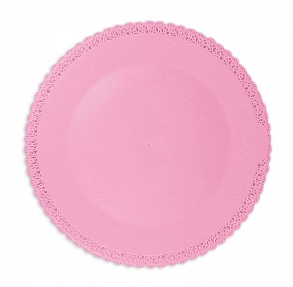 ScrapCooking 5221 Round Cake Plate, Pink