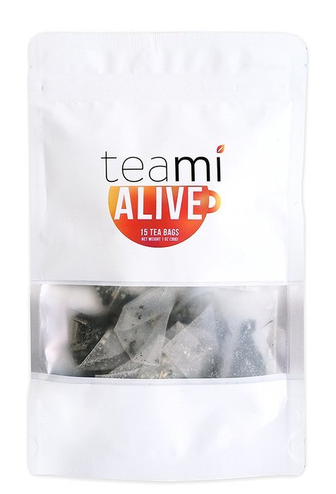 TEAMI BLENDS ALIVE TEA - Natural Energy Boosters, Remove Toxins & Speed Metabolism - Eliminating Chronic Exhaustion...