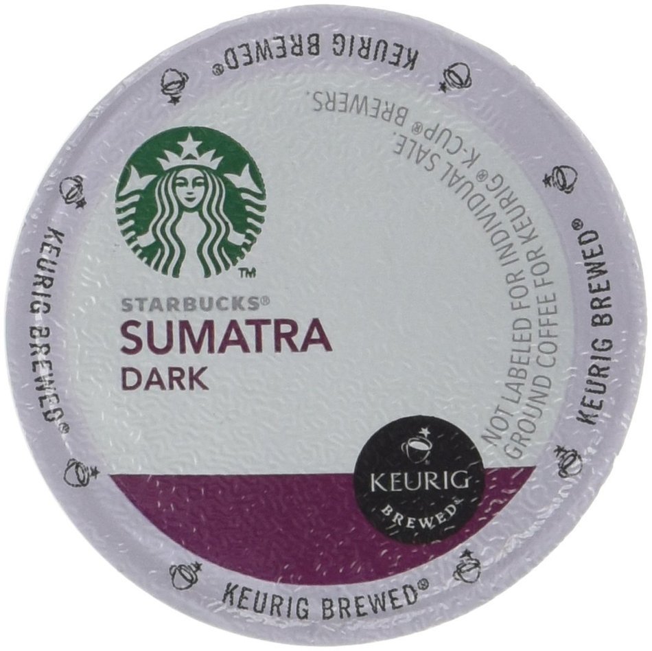 Starbucks Sumatra Dark Roast Coffee Keurig K-Cups, 16 Count N4