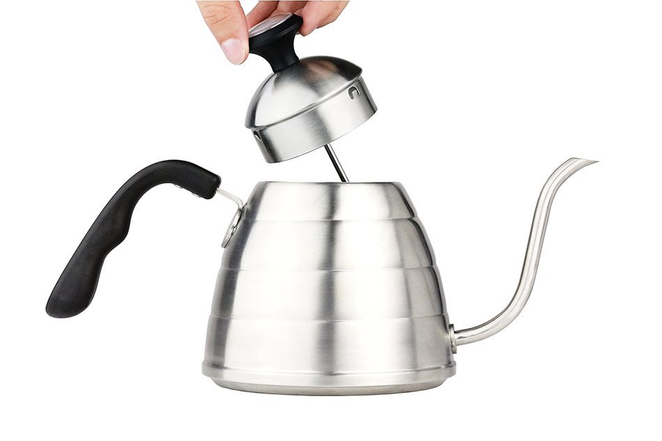 Chef's Medal 304 Stainless Steel Pour Over Coffee and Tea Kettle with Insulated Thermometer and Slim Gooseneck... N6