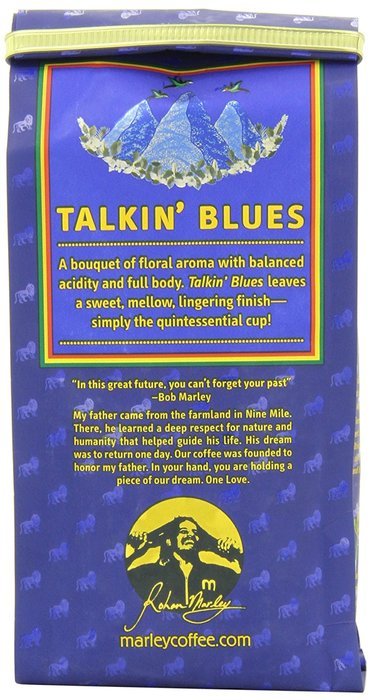 Marley Coffee, Organic One Love, Ethiopian YirgaCheffe, Ground Coffee, 8 Ounce N7