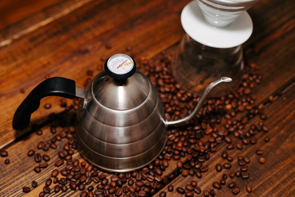 Chef's Medal 304 Stainless Steel Pour Over Coffee and Tea Kettle with Insulated Thermometer and Slim Gooseneck... N7