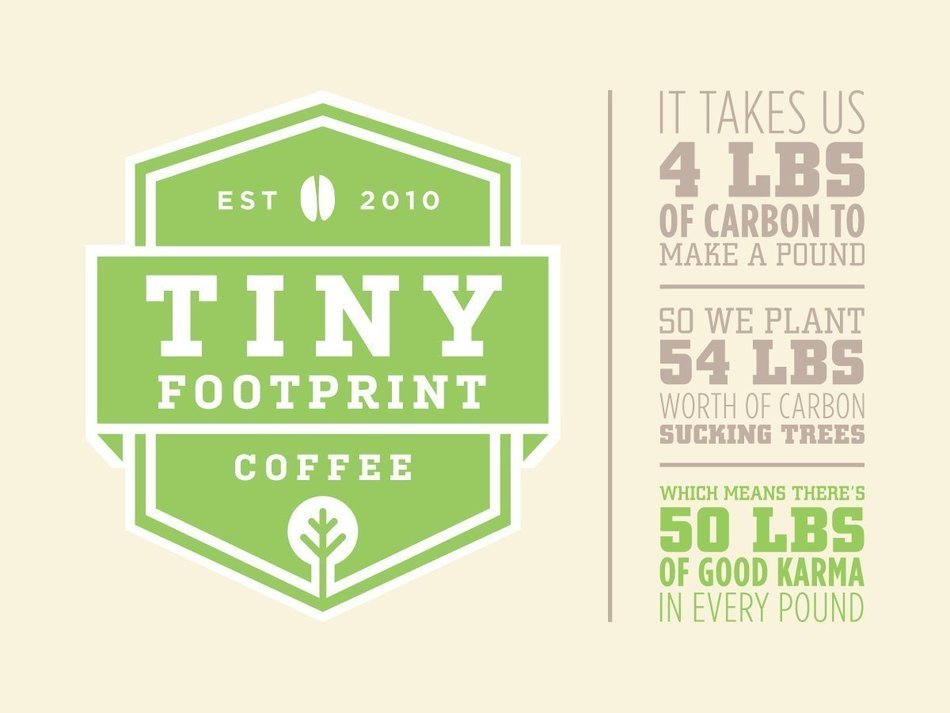 Tiny Footprint Coffee Organic Dark Roast Whole Bean Coffee, 3 Pound N4