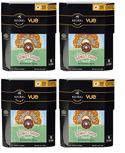 Coffee People Donut Shop Keurig Vue Portion Pack Coffee Pods, 64 Count Vue Pods