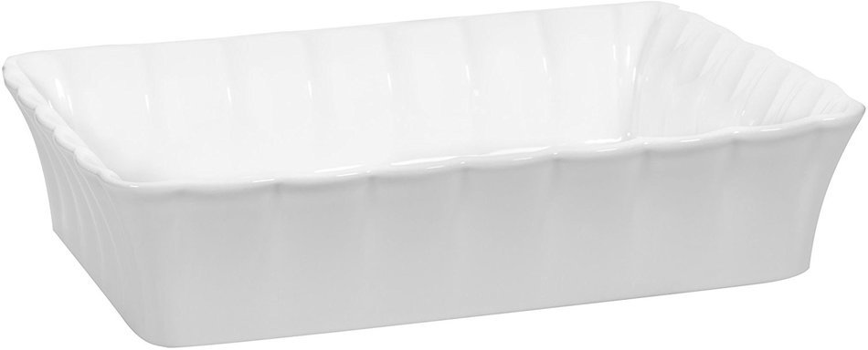 3 Qt Betty White 12"L Rectangle Baker