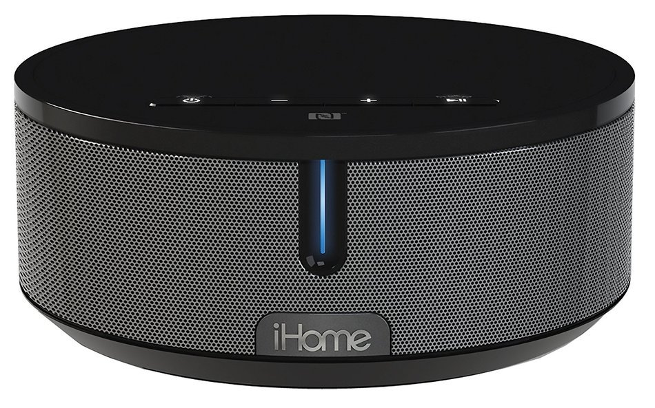 iHome iBN26G2 NFC Bluetooth Stereo System with Speakerphone (Gunmetal)