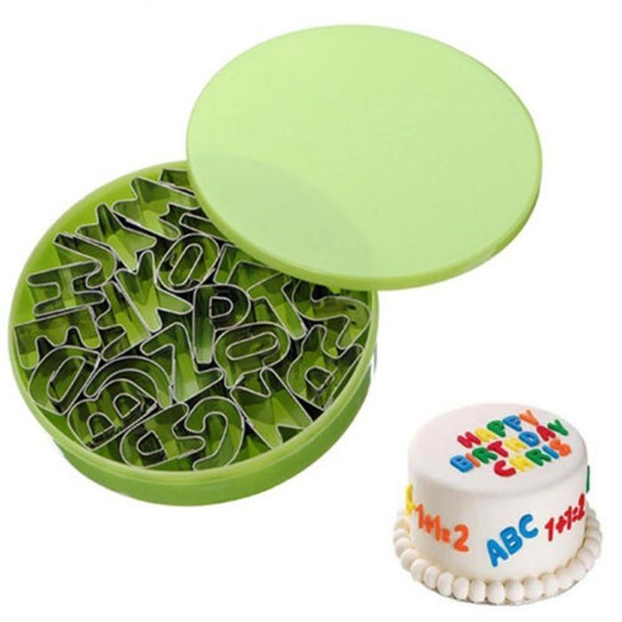 Cake & Cookie Cutters 26PCS A-Z English Letters Stainless Steel Cake Cookies Cutter Mold Set N2