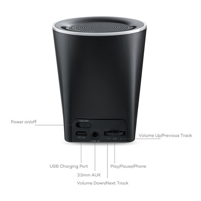 TaoTronics Wireless Speaker Bluetooth Speaker Portable Speaker -Upgraded version (Bluetooth 4.0, High Fidelity... N12