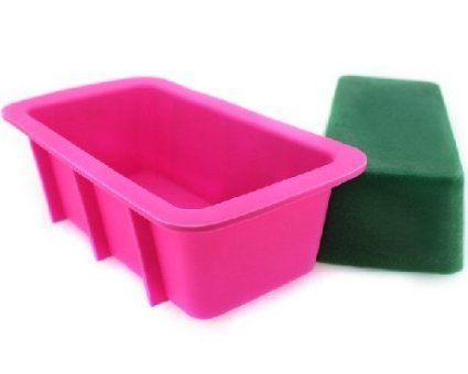 Lvxuan Rectangle Silicone Oven Ice Cream Lattice Cake Baking Candy Making Moulds Cake Pans Handmade Soap DIY Bread...