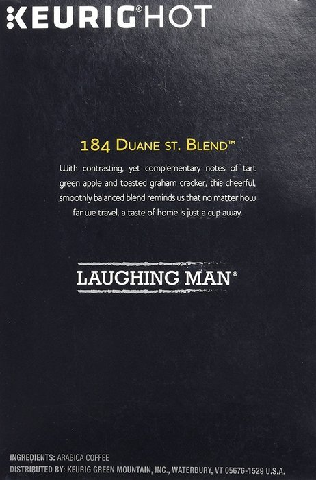 Laughing Man 184 Duane St. Blend Coffee Keurig K-Cups, 16 Count N2