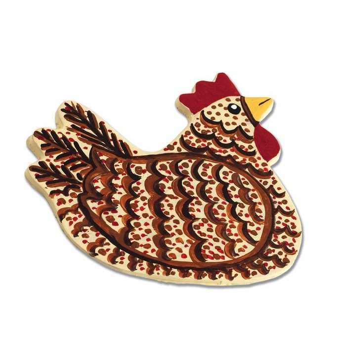Chicken Cookie and Fondant Cutter - Ann Clark - 4.5 Inches - US Tin Plated Steel