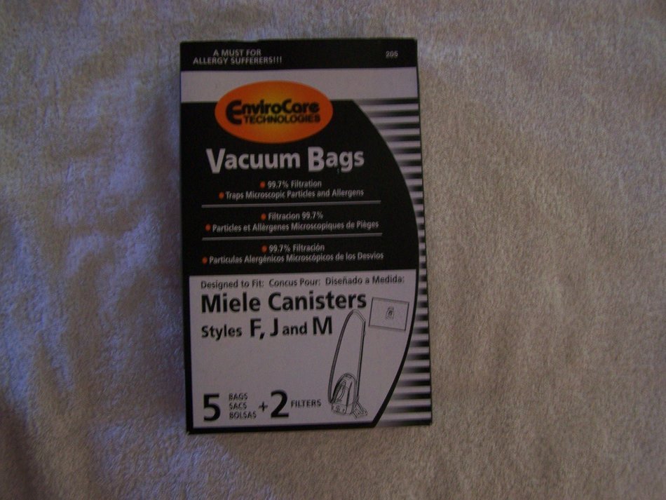 Miele Part#780510000010 - Miele Type FJM Replacement, 5 - Dustbags, 1 - Motor Protection Filter, 1 - Air Filter...