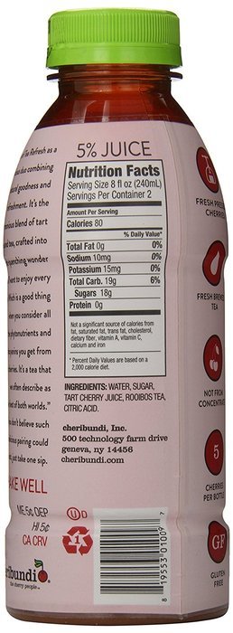 Cheribundi Tart Cherry Relax, 8 Ounce (Pack of 12) N37