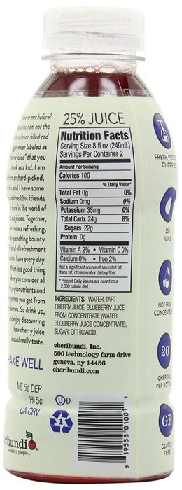 Cheribundi Tart Cherry Relax, 8 Ounce (Pack of 12) N48