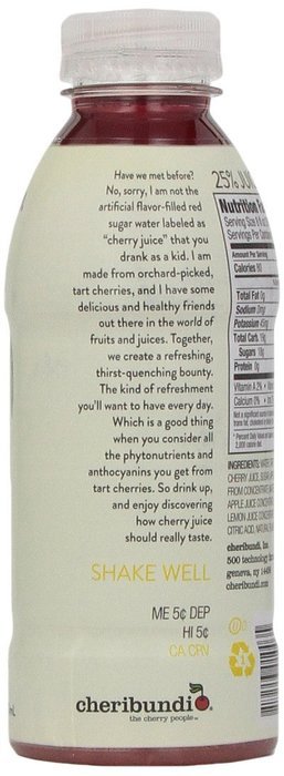 Cheribundi Tart Cherry Relax, 8 Ounce (Pack of 12) N49
