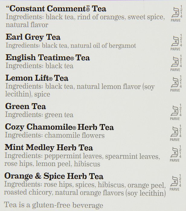Bigelow Tea Variety Pack, 8 Flavor Assortment, 64-Count Boxes (Pack of 2) N2