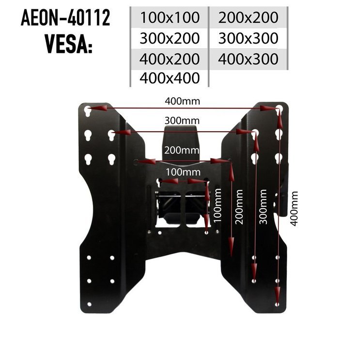Aeon Stands and Mounts Full Motion Wall Mount with 29-Inch Extension for 32 to 65-Inch TV N5