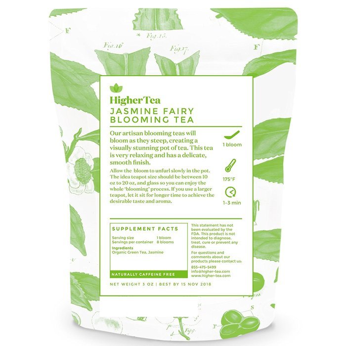 Jasmine Fairy Blooming Tea 3 Oz, By Higher Tea. Beautiful Blooms Unfold to Make Drinking Healthy Tea a Spectacular... N3
