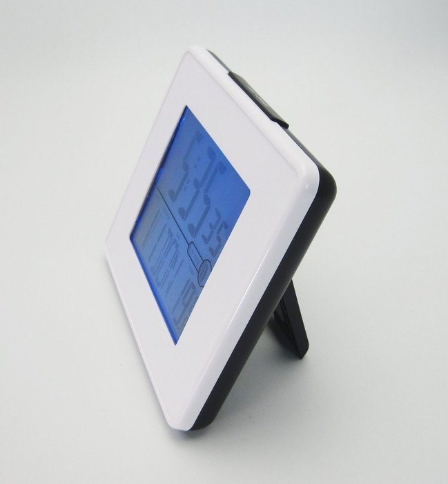 DYKIE Wireless RF RCC Weather Station with LED Backlight Indoor Temperature Alarm Clock