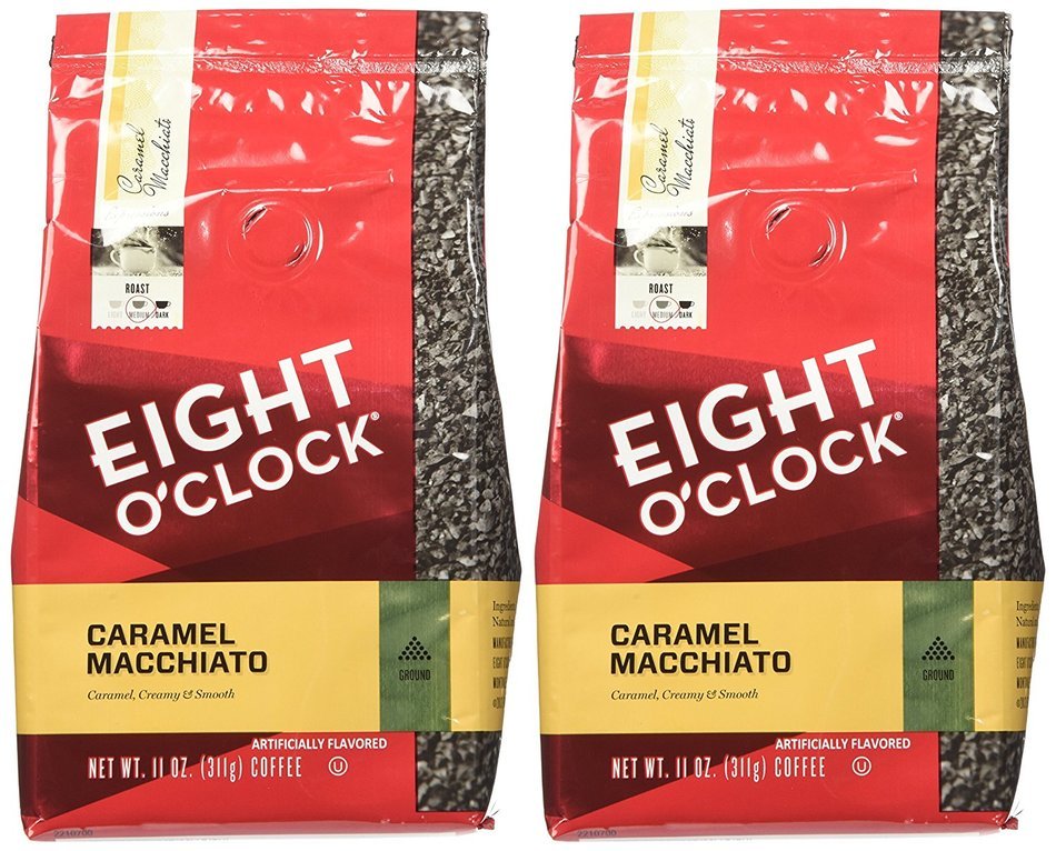 Eight O'Clock Coffee - Caramel Macchiato ground - 11oz (Pack of 2) N4