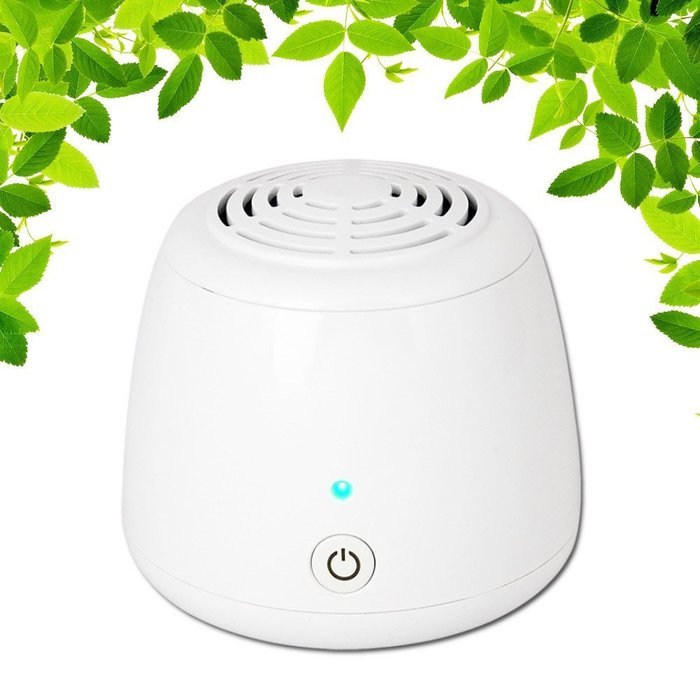 KWO White Mini Air Purifier Ozone Lonizer USB Air Freshener Remove Cigarette Smoke Odor Smell,Bacteria Mini Air... N2