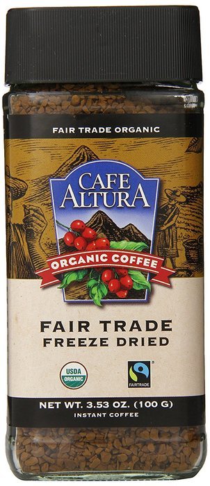 Cafe Altura Freeze Dried Instant Organic Coffee, 3.53 Ounce (Pack of 2)