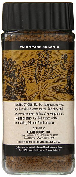 Cafe Altura Freeze Dried Instant Organic Coffee, 3.53 Ounce (Pack of 2) N2