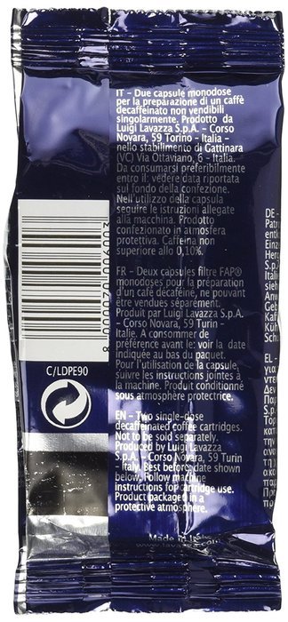 LavAzza Espresso Point Decaf Decaffeinated DEK Espresso Point Cartridges (50 capsules per case)