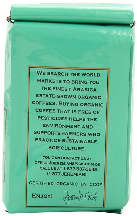 Jeremiah's Pick Coffee Organic Chocatal Ground Coffee 10 Ounce Bag N4