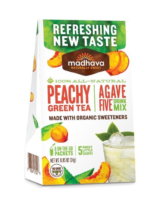 Madhava Gluten Free AgaveFive Iced Tea Drink Mix, Lemonade, (Pack of 6) N4