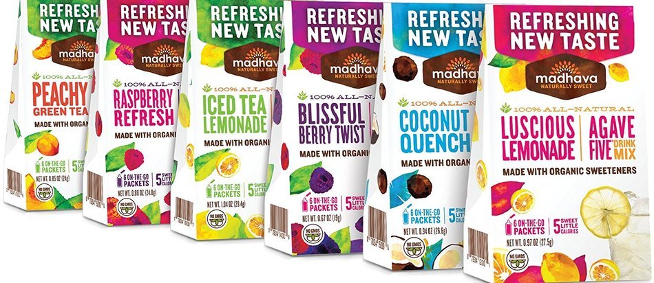 Madhava Gluten Free AgaveFive Iced Tea Drink Mix, Lemonade, (Pack of 6) N5