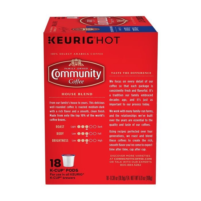 Community Coffee K-Cup Pods, House Blend, 18 Count N3
