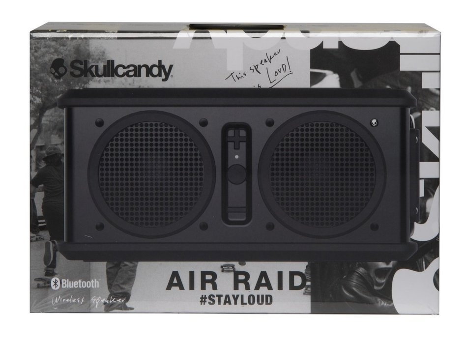 Skullcandy Air Raid Water-resistant Drop Proof Bluetooth Portable Speaker, Black N23