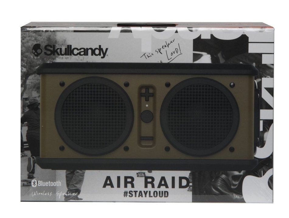 Skullcandy Air Raid Water-resistant Drop Proof Bluetooth Portable Speaker, Black N24
