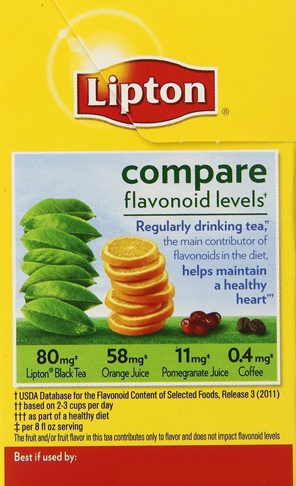 Lipton, Black Tea Pyramid, Bavarian Wild Berry, 20 Count, 1.2oz Box (Pack of 3)